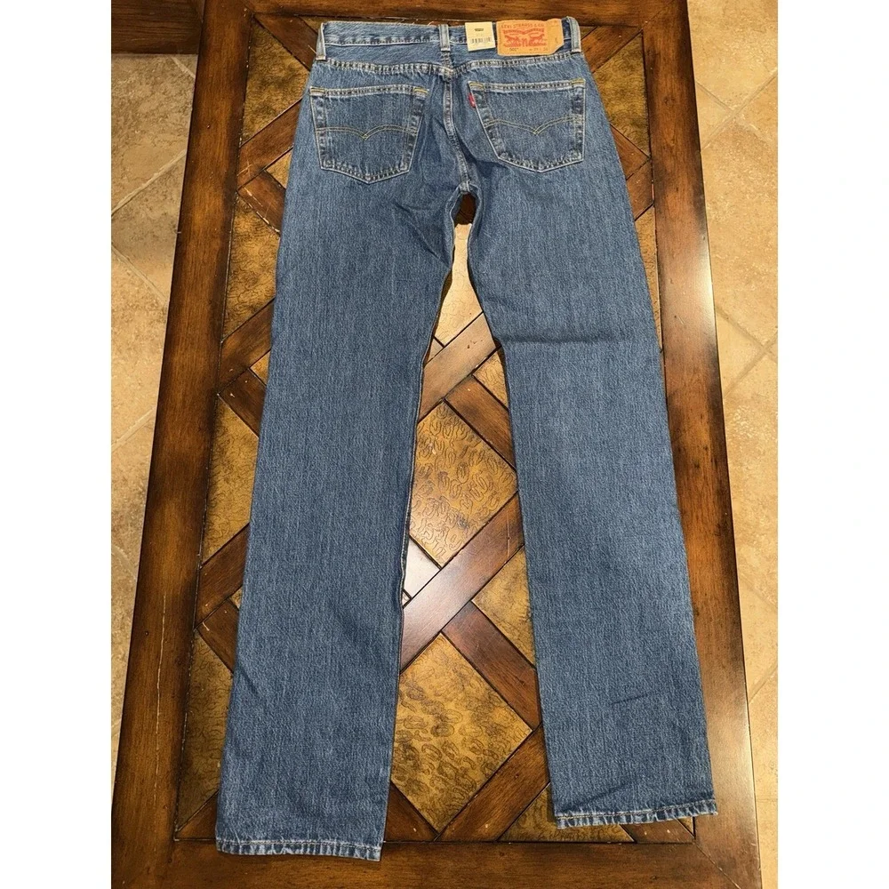Levi's 501 29x34 Men's Denim Jeans Blue, Straight Leg, Button Fly‎ 100% Cotton